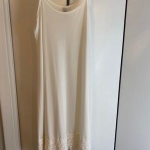 White Lace Slip Dress